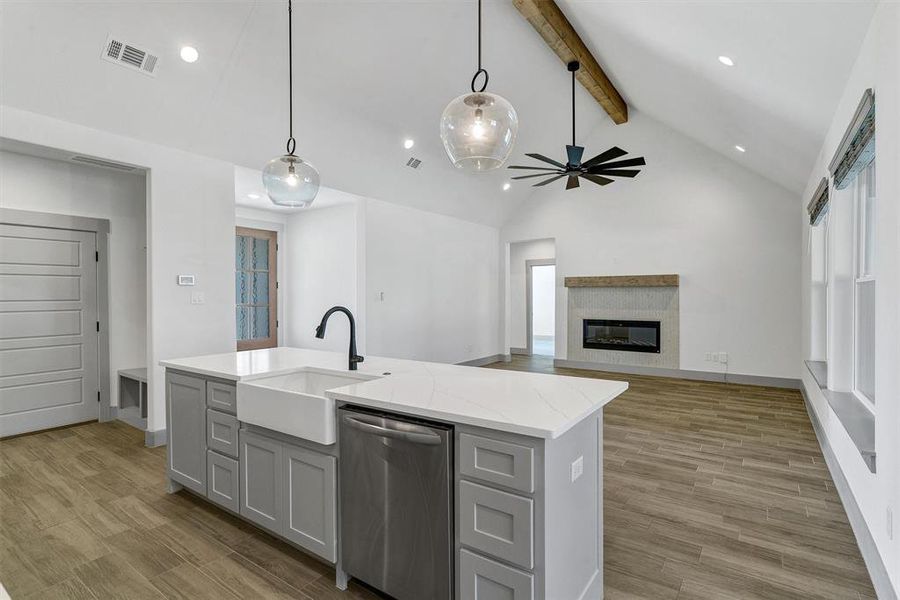 Furnished interior view inside a new home in , Tolar (Image 10).