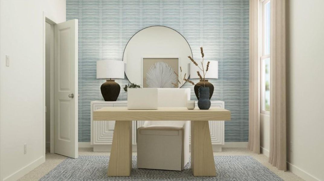 Furnished interior view inside a new home in Lago Mar, Texas City (Image 8).