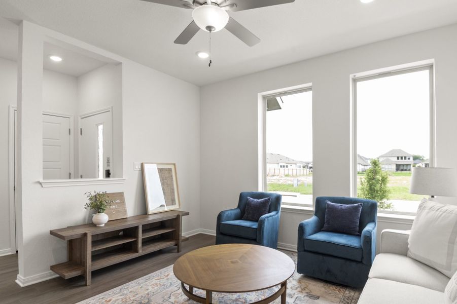 Furnished interior view inside a new home in Trace, San Marcos (Image 20). Furnished interior view inside a new home in Trace, San Marcos (Image 20).