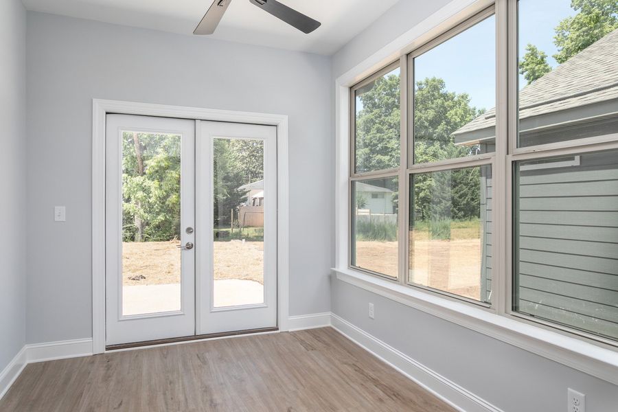 Representative unfurnished interior of a home built from the The Hunter by Greentech Homes LLC in The Thicket at Sedman Hills, Hixson (Image 17).