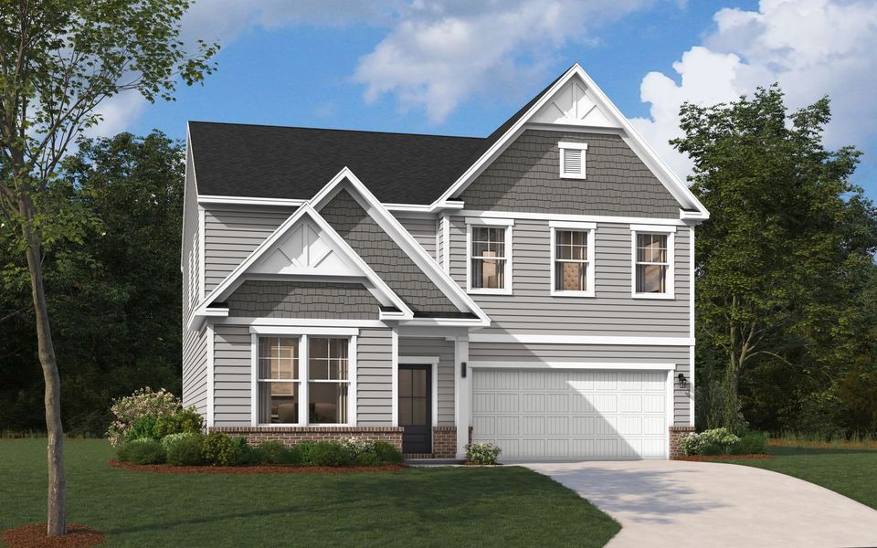 Representative exterior photo of a completed home built from the The Idlewild by Stanley Martin Homes in Summer Orchard, Lexington, SC (Image 7).