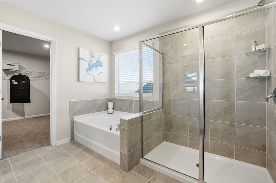 Furnished interior view inside a new home in Waxhaw Landing, Monroe (Image 19).