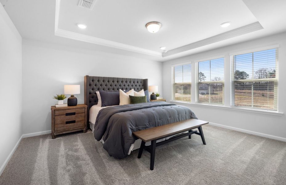 Furnished interior view inside a new home in Providence Oaks, Fuquay Varina (Image 10). Furnished interior view inside a new home in Providence Oaks, Fuquay Varina (Image 10).