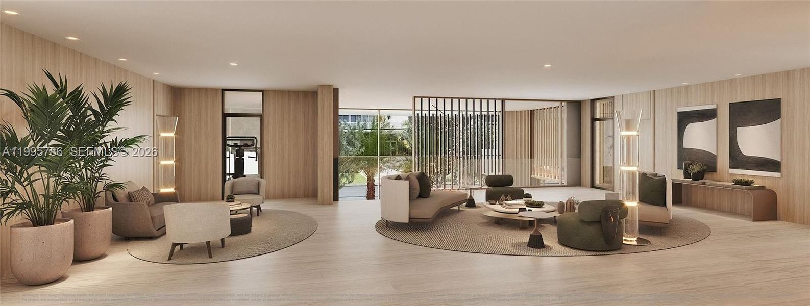 Furnished interior view inside a new home in La Maré Bay Harbor Islands Regency Collection, Bay Harbor Islands (Image 6).