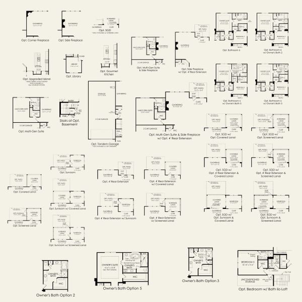2D floor plan layout for the Northridge by Pulte Homes in Kinsdale, Lancaster, SC (Image 3).