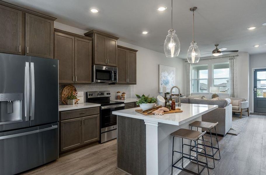 Furnished interior view inside a new home in Emory Crossing 40s, Hutto (Image 9).