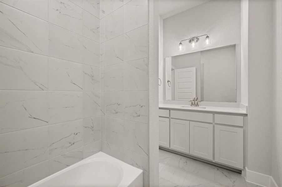 Furnished interior view inside a new home in Saddleback Estates, Boyd (Image 10).