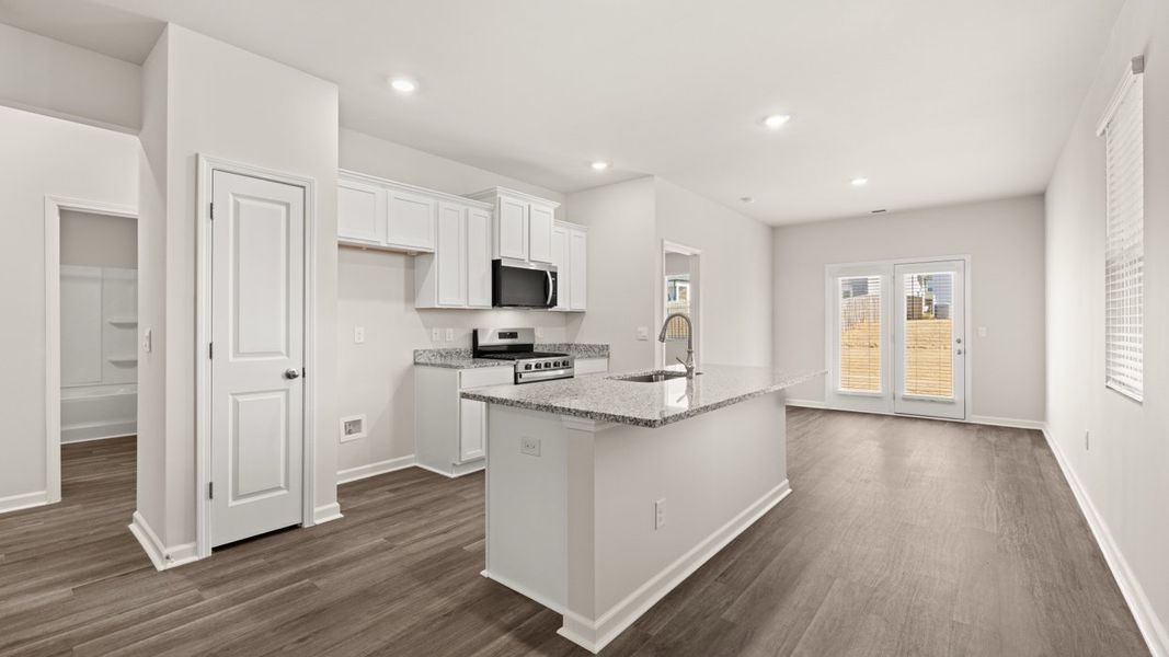 Furnished interior view inside a new home in The Abbey at Trolley Run Station, Aiken (Image 3). Furnished interior view inside a new home in The Abbey at Trolley Run Station, Aiken (Image 3).