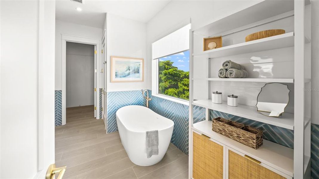 Furnished interior view inside a new home in , Sarasota (Image 20).