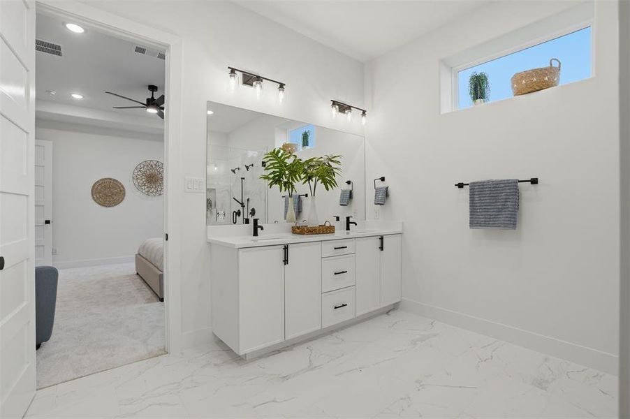 Furnished interior view inside a new home in , Dallas (Image 32).