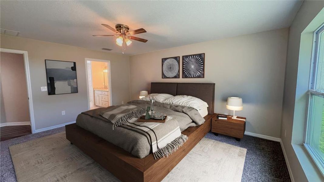 Furnished interior view inside a new home in , Orlando (Image 9).