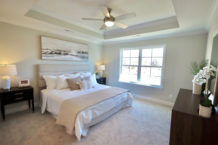 Furnished interior in a model home at The Eleuthera in Chattanooga (Image 41).