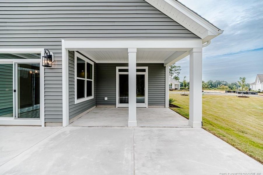 Rear Covered Patio View