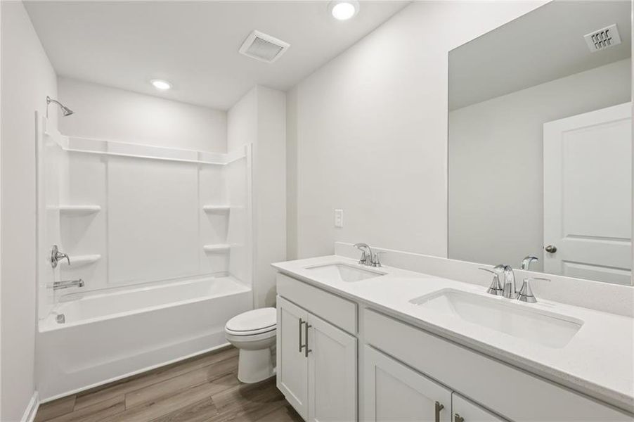 Furnished interior view inside a new home in Parkside at Grayson, Grayson (Image 9). Furnished interior view inside a new home in Parkside at Grayson, Grayson (Image 9).