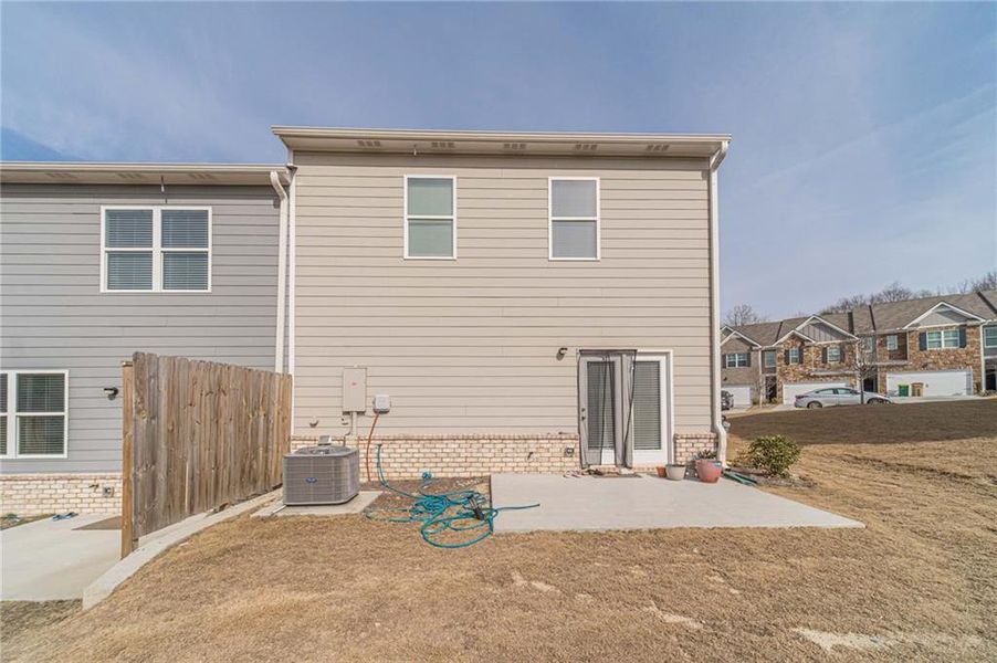 Exterior details and patio area of a home in , Buford (Image 4). Exterior details and patio area of a home in , Buford (Image 4).
