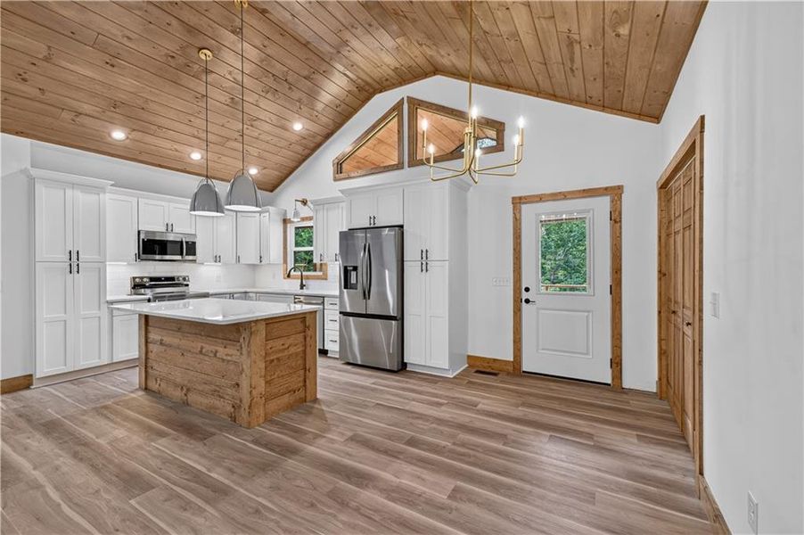 Furnished interior view inside a new home in , Ellijay (Image 3).