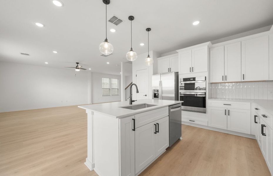 Furnished interior view inside a new home in Sunfield, Buda (Image 4).