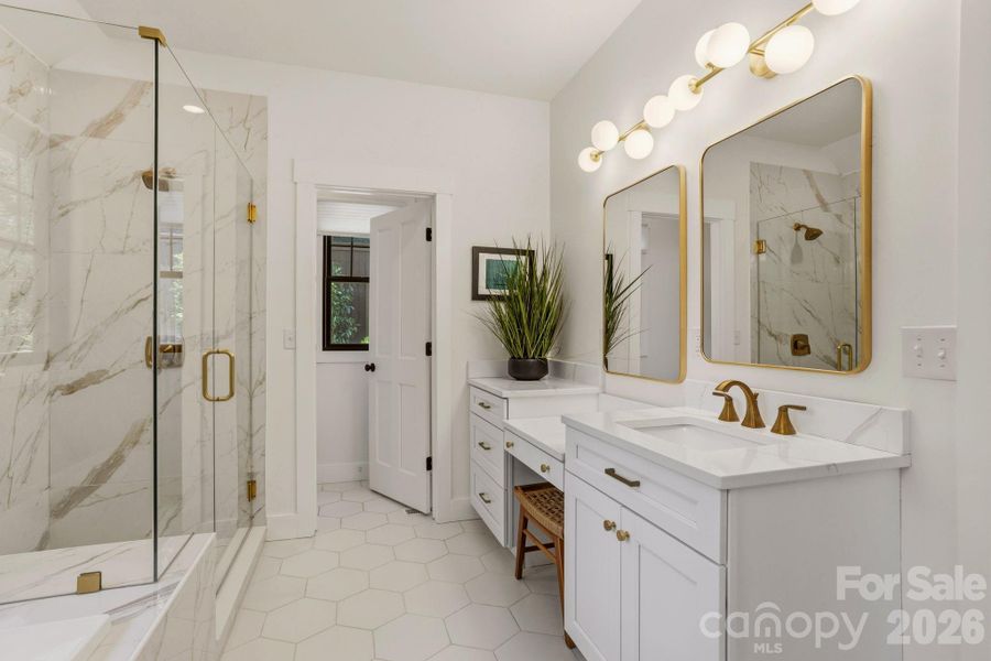 Furnished interior view inside a new home in , Hendersonville (Image 33).