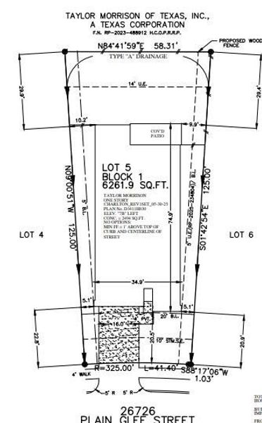 26726 Plain Glee Street - Plot Plan
