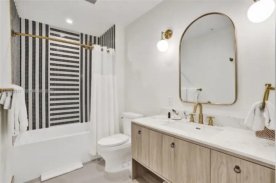 Furnished interior view inside a new home in , Miami (Image 14).