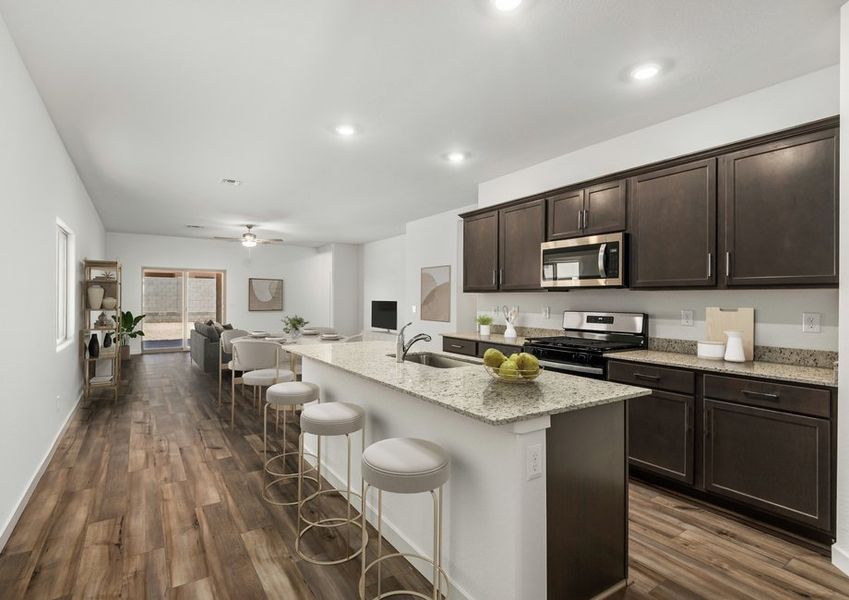 Enjoy preparing your favorite meals in your brand-new, spacious kitchen.