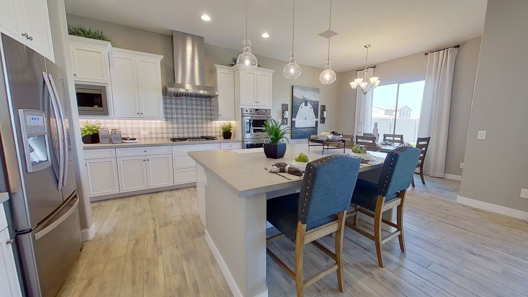 Furnished interior view inside a new home in Arroyo Seco - Hacienda, Buckeye (Image 4).