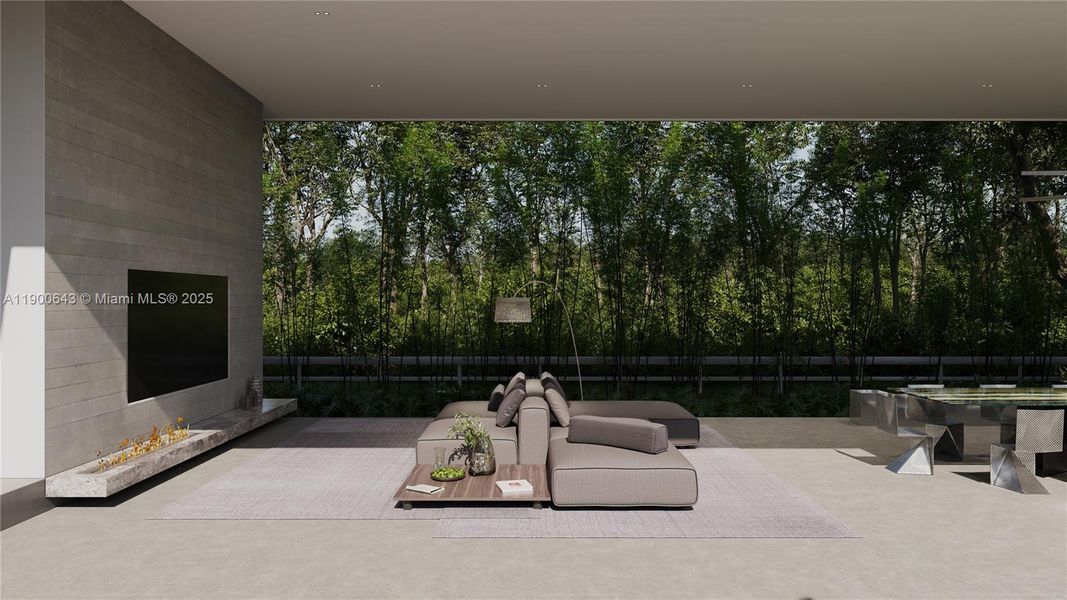 Exterior details and patio area of a home in , Davie (Image 27).