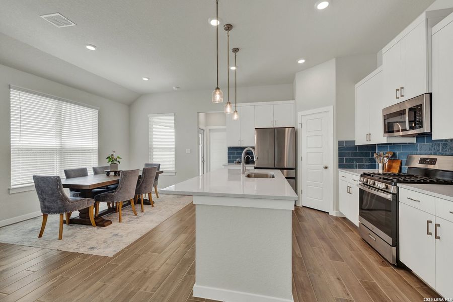Furnished interior view inside a new home in August Fields, New Braunfels (Image 32).