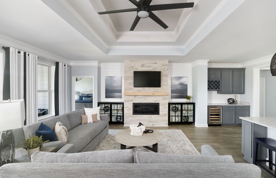 Furnished interior view inside a new home in Del Webb North Myrtle Beach, Myrtle Beach (Image 17).