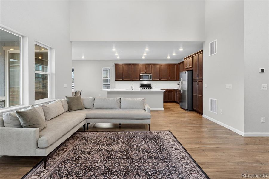 Furnished interior view inside a new home in Prelude at The Aurora Highlands, Aurora (Image 5).