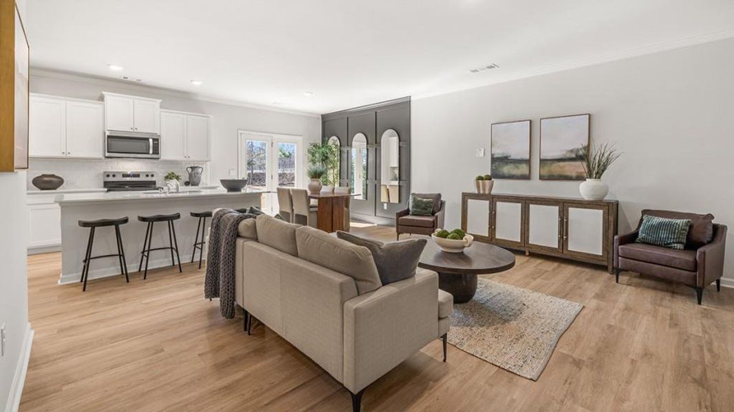 Furnished interior view inside a new home in Pointe Park, Union City (Image 10).