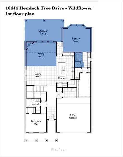 16444 Hemlock Tree  1st floor plan