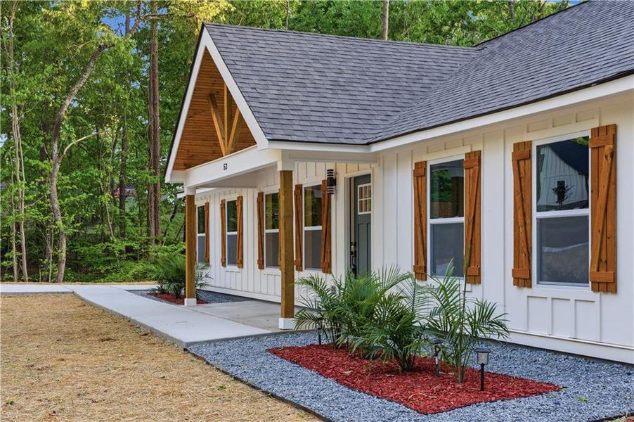 Exterior details and patio area of a home in , Cartersville (Image 19).