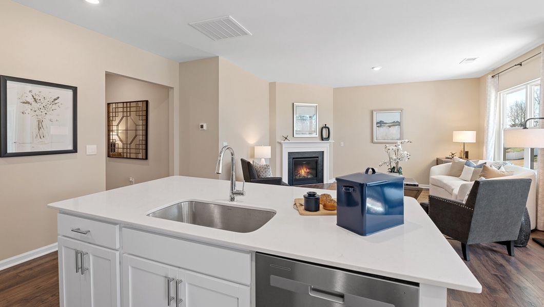 Representative furnished interior of a home built from the Aria by D.R. Horton in Spring Ridge, Anderson (Image 18).