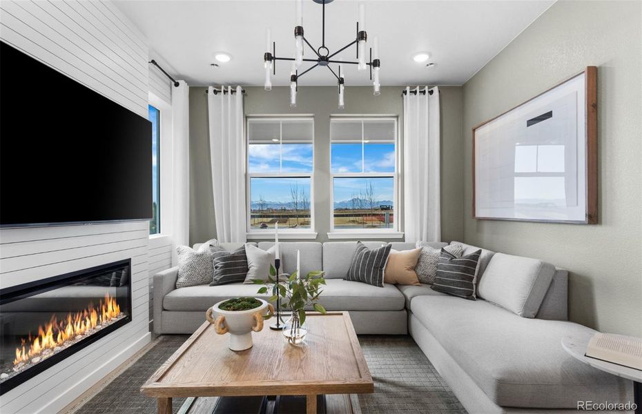 Furnished interior view inside a new home in Barefoot Village, Longmont (Image 4).
