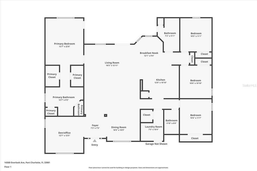 2D floor plan layout of this home in , Port Charlotte, FL (Image 5). 2D floor plan layout of this home in , Port Charlotte, FL (Image 5).