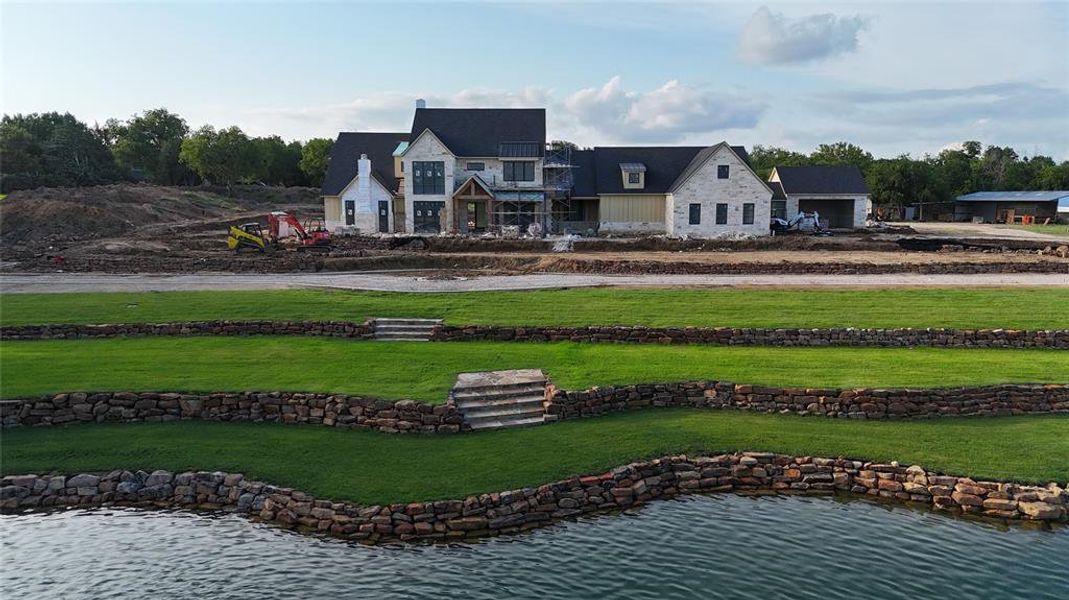 In-progress construction of a new home in , Argyle, TX (Image 3).