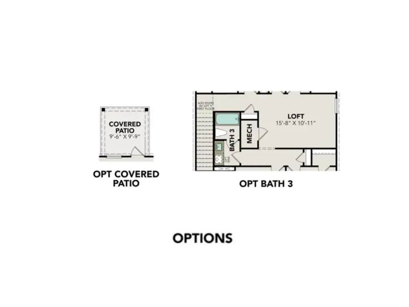 2D floor plan layout for the The Brazos A by Davidson Homes LLC in Agave, San Antonio, TX (Image 5).