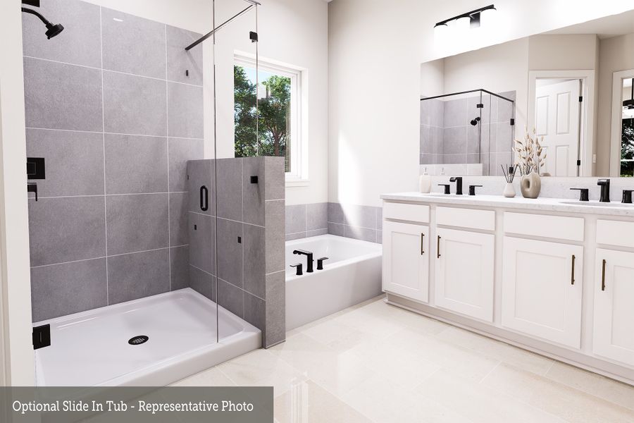 The Lilac - Optional Slide in Tub