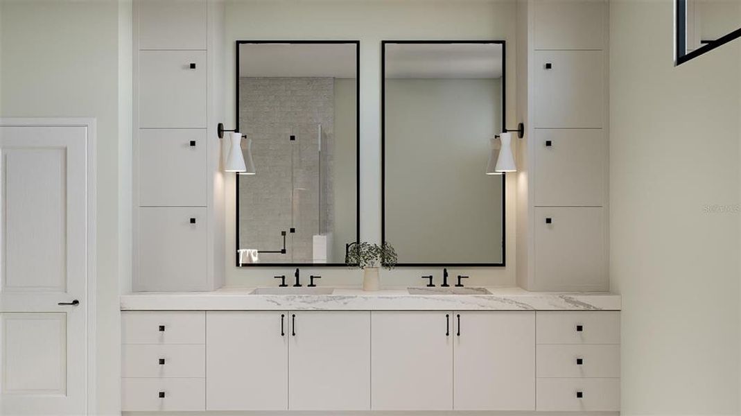 Furnished interior view inside a new home in , Tarpon Springs (Image 6). Furnished interior view inside a new home in , Tarpon Springs (Image 6).