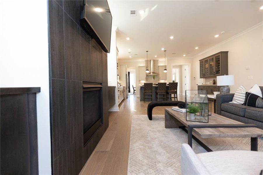 Furnished interior view inside a new home in Aberdeen, Hoschton (Image 57).