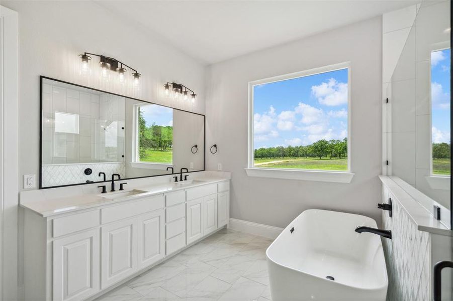 Furnished interior view inside a new home in , Weatherford (Image 9).