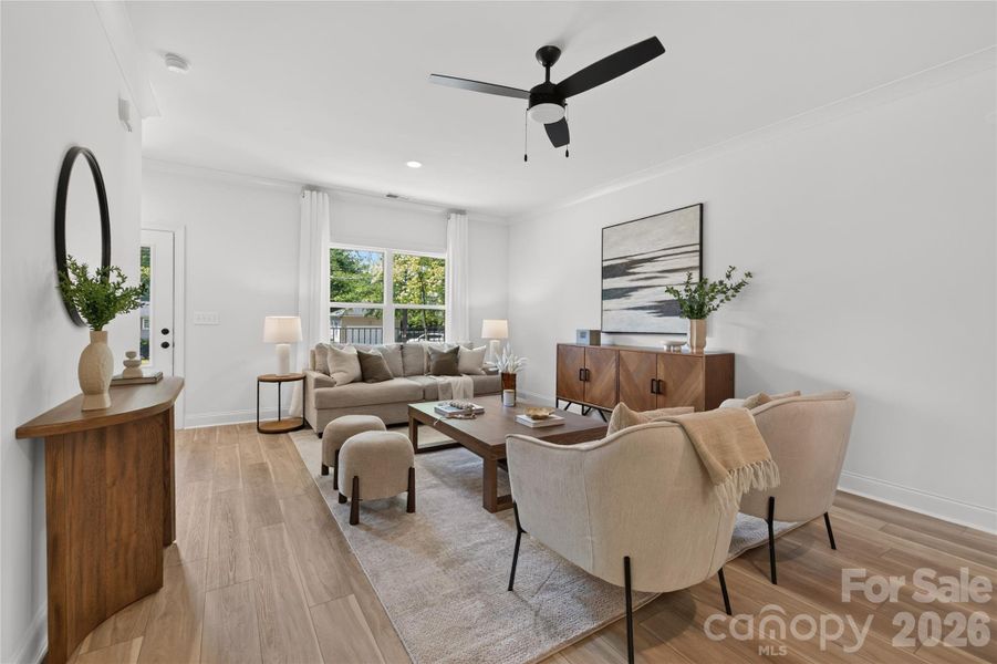 Furnished interior view inside a new home in , Harrisburg (Image 6).
