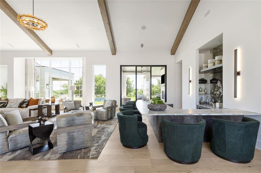 Furnished interior view inside a new home in , Fort Worth (Image 39).