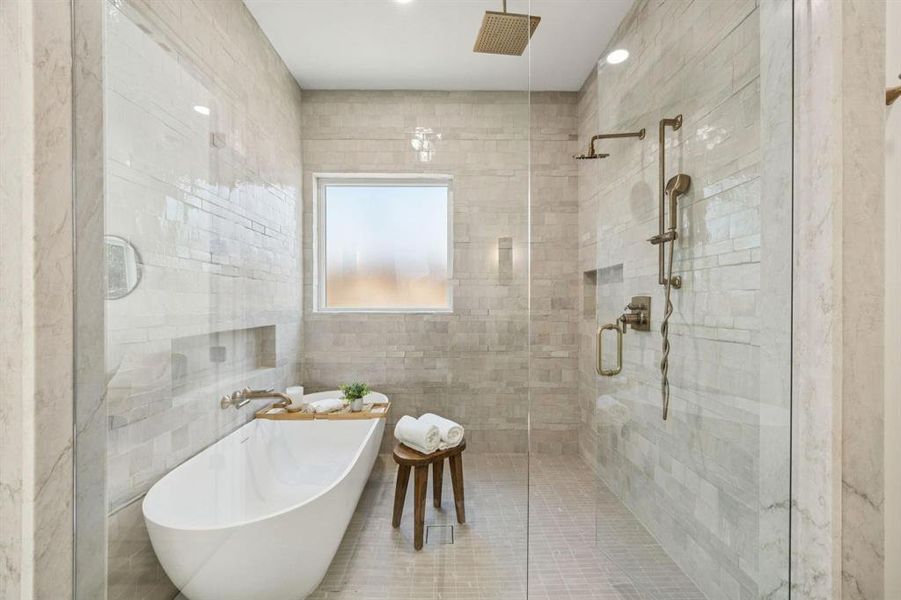 Furnished interior view inside a new home in , Dallas (Image 15).