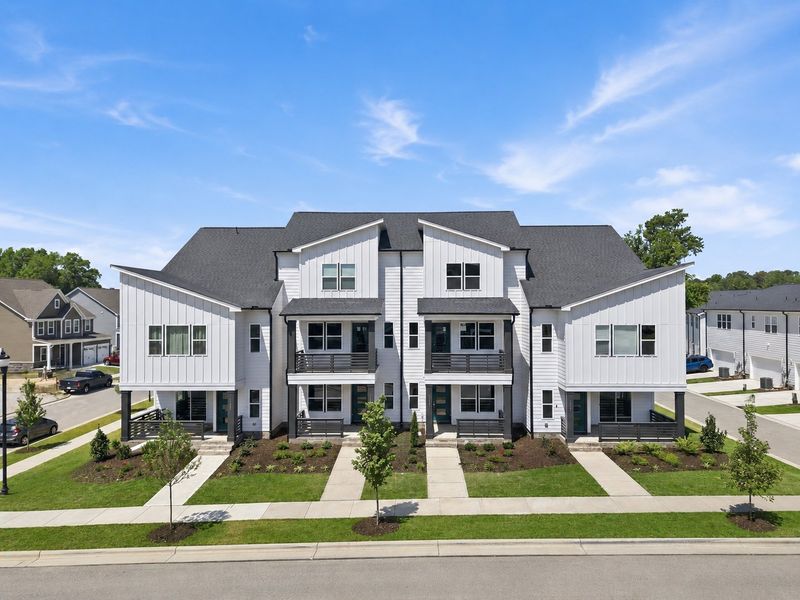 Representative exterior photo of a completed home built from the Bluebird by Garman Homes in Allen Park, Raleigh, NC (Image 22). Representative exterior photo of a completed home built from the Bluebird by Garman Homes in Allen Park, Raleigh, NC (Image 22).