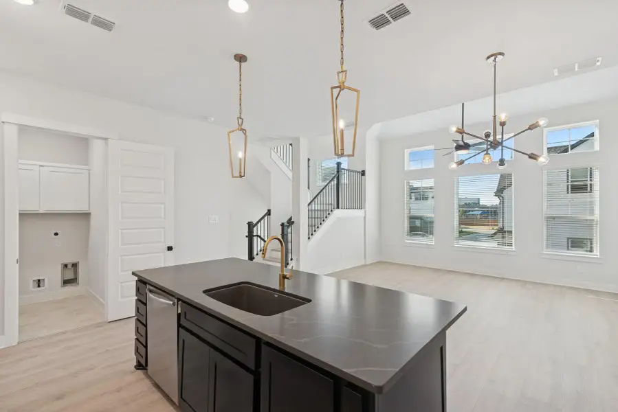 Furnished interior view inside a new home in Retreat at Oak Park, Houston (Image 5). Furnished interior view inside a new home in Retreat at Oak Park, Houston (Image 5).