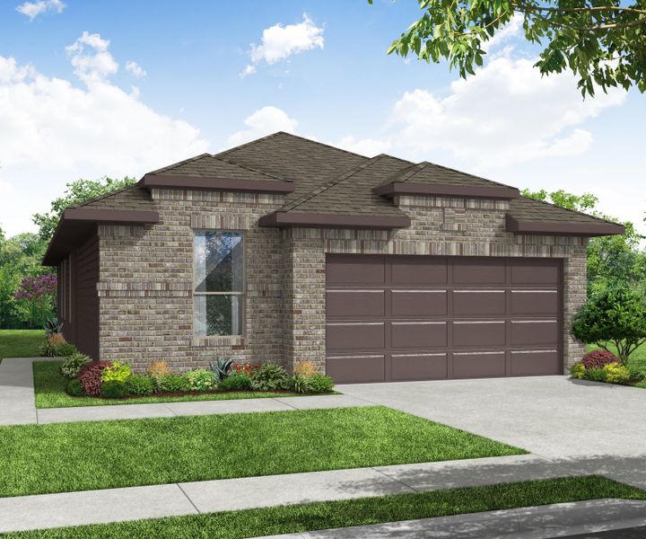 Representative exterior photo of a completed home built from the Birch by Impression Homes in Churchill, Anna, TX (Image 4).