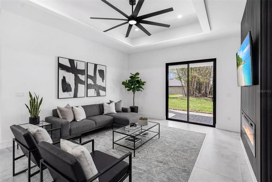 Furnished interior view inside a new home in , Lehigh Acres (Image 11).