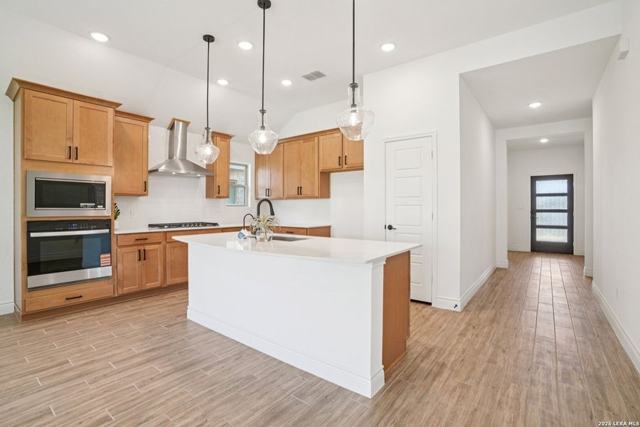 Furnished interior view inside a new home in , New Braunfels (Image 9).
